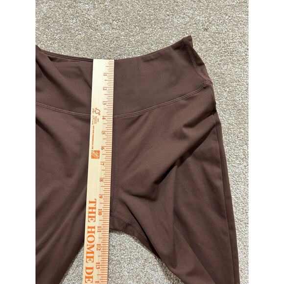 Wilo The Label Chocolate Brown Flare High Rise Leggings Medium - Picture 4 of 10